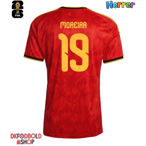 Belgien Diego Moreira #19 Hjemmebanetrøje VM 2026 Kort ærmer